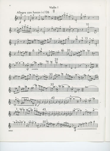 Schuman, William.: String Quartet No. 4 (set of parts)