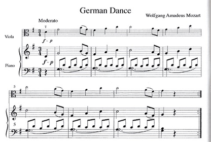 Mozart, W.A. (Duncan): The Student Violist (Viola & Piano)