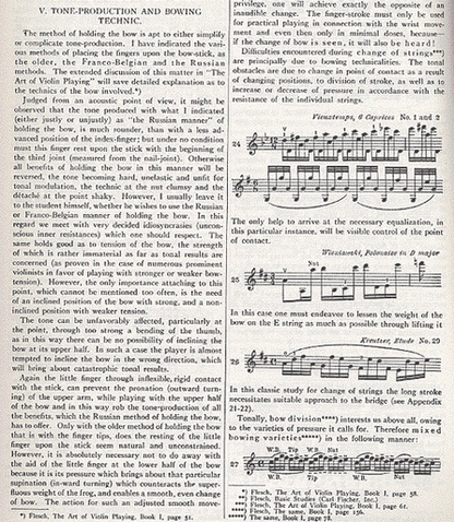 Flesch, Carl: Problems of Tone Production in Violin Playing