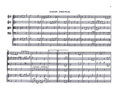 Jenkins, John: 18 Four-Part Airs (2 violins, viola, cello) score & parts