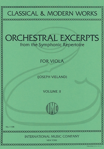 Vieland: Orchestral Excerpts from the Symphonic Repertoire for Viola, Vol.2 (viola) International