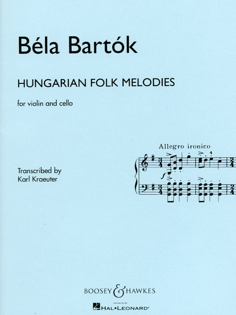 Bartok (Kraeuter): Hungarian Folk Melodies - TRANSCRIBED (violin & cello) Boosey & Hawkes