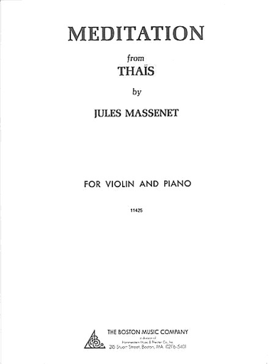 Massenet, Jules: Meditation from Thais (Violin & Piano)