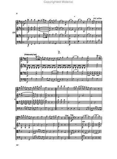 Mozart, W.A. (Bastable): Three German Dances K.605 (string quartet)