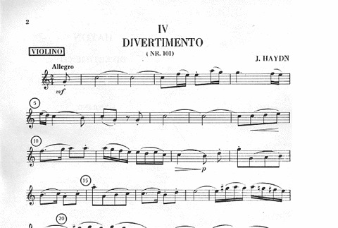 Haydn, F.J.: 6 Divertimenti No. 4-6 (violin, Viola, Cello)