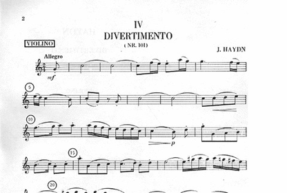 Haydn, F.J.: 6 Divertimenti No. 4-6 (violin, Viola, Cello)