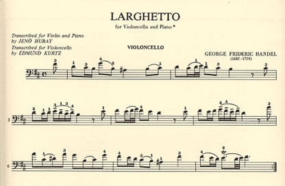 Handel, G.F.: Larghetto (cello & piano)