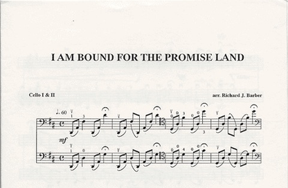 Barber, R.J.: I Am Bound to the Promised Land - Cello Duet (2 Cellos)