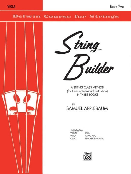 Applebaum: String Builder, Book Two (viola) Belwin Mills Publishing