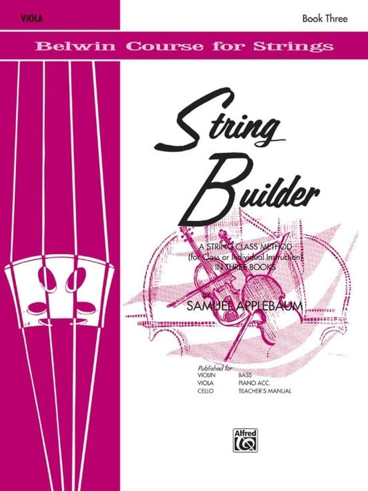 Applebaum: String Builder, Book 3 (viola) Belwin