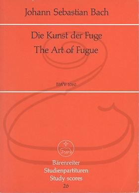 Bach, J.S. (Diener): (score) The Art of the Fugue - "Die Kunst der Fuge'' (string quartet) Barenreiter