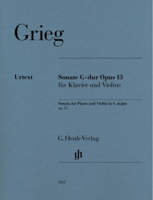 Grieg: Violin Sonata in G Major, Op. 13 (violin & piano) Henle