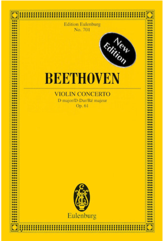 Beethoven, L.van: SCORE Violin Concerto Op.61