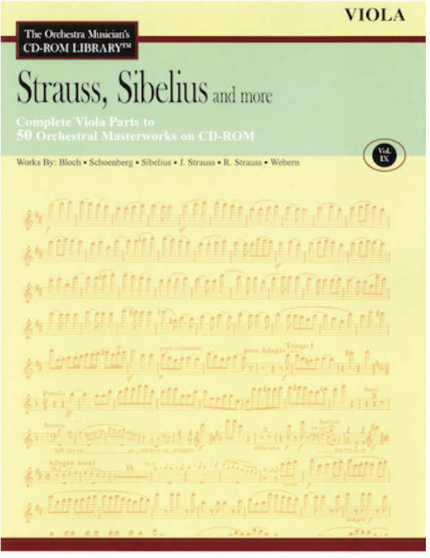 Orchestra Musician's Library: Vol.9 Strauss, Sibelius & More (viola)
