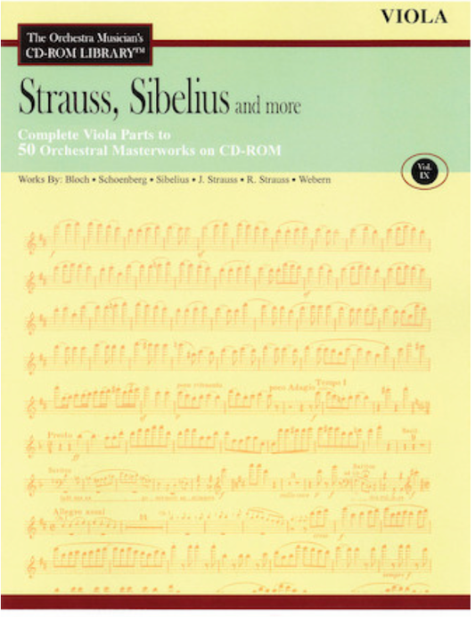 Orchestra Musician's Library: Vol.9 Strauss, Sibelius & More (viola)