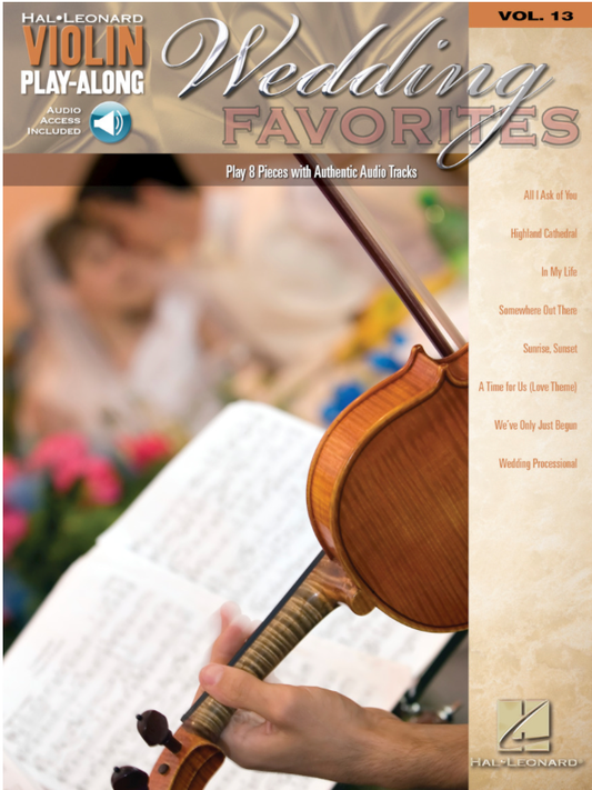 Wedding Favorites-Violin Play-Along (violin & piano)