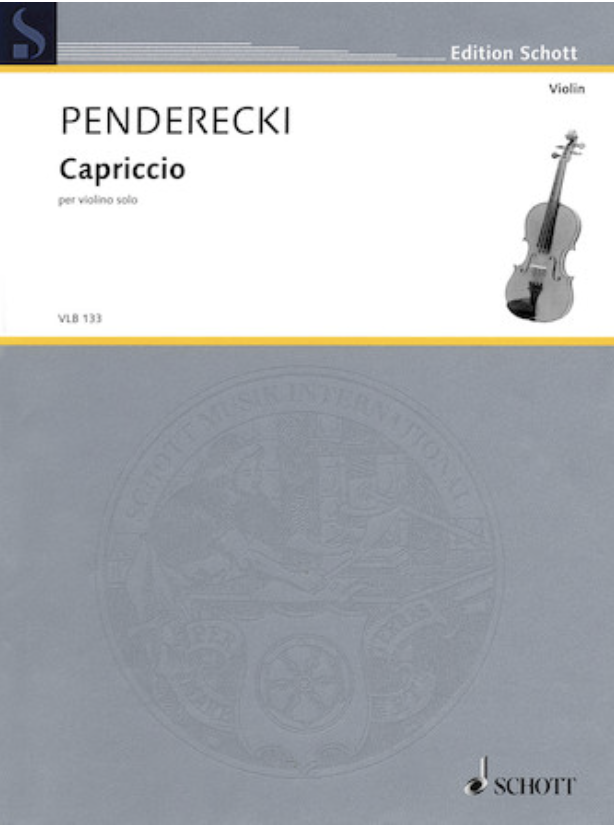 Penderecki, Krzysztof: Capriccio for violin solo