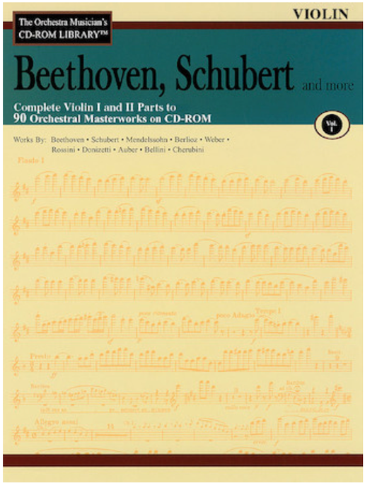 Orchestra Musician's Library: Vol.1 Beethoven, Schubert & More (violin 1 & 2)