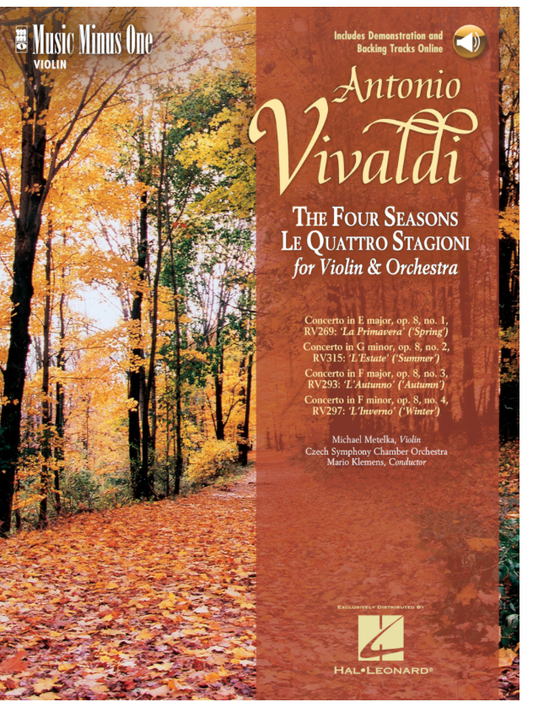 Vivaldi, Antonio: The Four Seasons-Music Minus One (violin & CD)