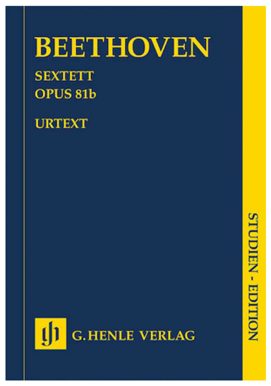 Beethoven, L.van: SCORE Sextet Op.81b (2 horns, 2 violins, Viola, Bass)