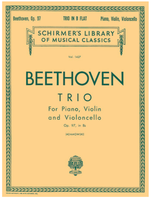 Beethoven: Trio for Piano, Violin & Cello Op.97 in Bb