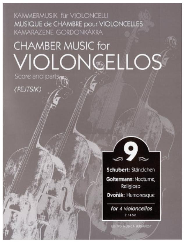 Pejtsik, Arpad: Chamber Music for Violoncellos Vol.9 (4 cellos), Edito Musica Budapest