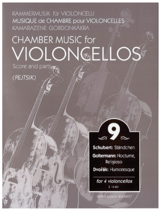Pejtsik, Arpad: Chamber Music for Violoncellos Vol.9 (4 cellos), Edito Musica Budapest