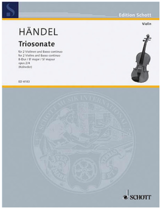 Handel: Trio Sonata Op. 2 No. 4 (2 violins, cello, piano)