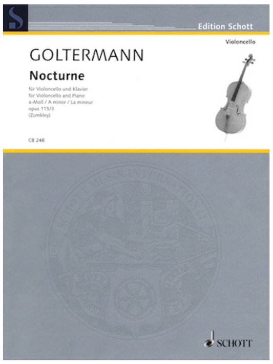 Goltermann, Georg (Zumkley): Nocturne Op. 115/3 in A minor (cello & piano)