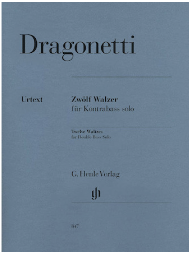 Dragonetti, Domenico: 12 Waltzes (bass solo)