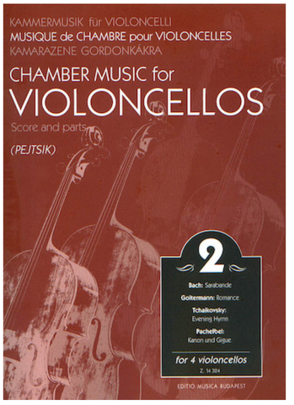 Pejtsik: Chamber Music for Violoncellos Vol.2 (4 cellos), Edito Musica Budapest