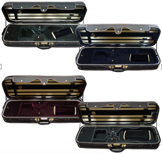 Angeli 4/4 woodshell oblong violin case