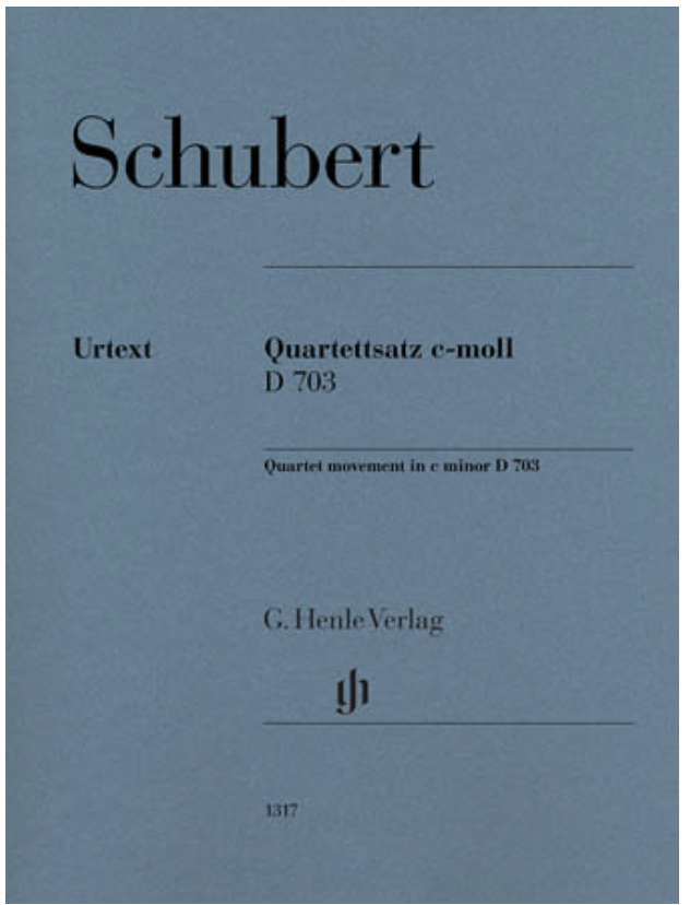 Schubert: Quartet movement in C minor D703 (string quartet) HENLE