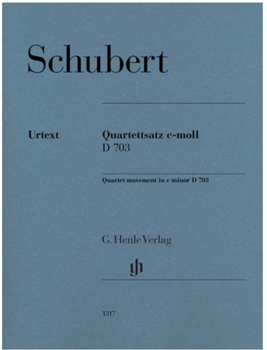 Schubert: Quartet movement in C minor D703 (string quartet) HENLE