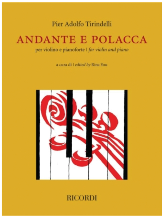 Tirindelli: Andanre e polacca (violin & piano) RICORDI