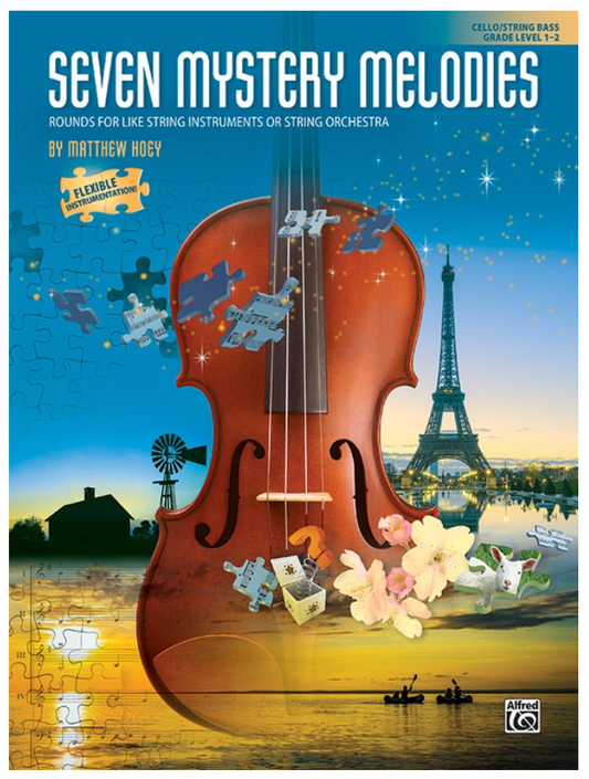 Hoey: Seven Mystery Melodies- Grade Level 1-2 (cello/bass) ALFRED
