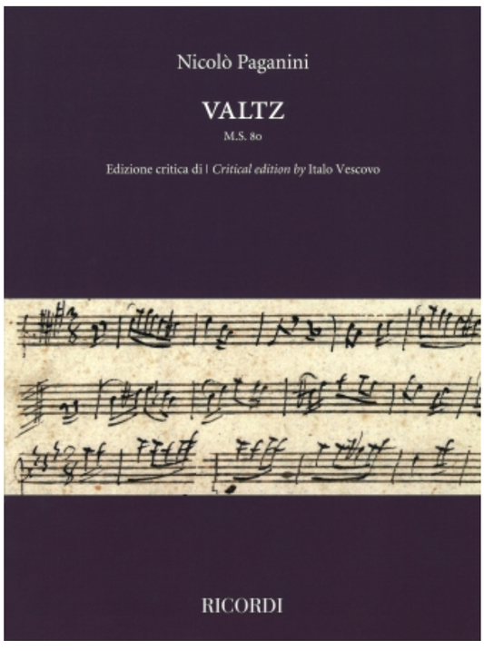 Paganini: Valtz (violin) Ricordi