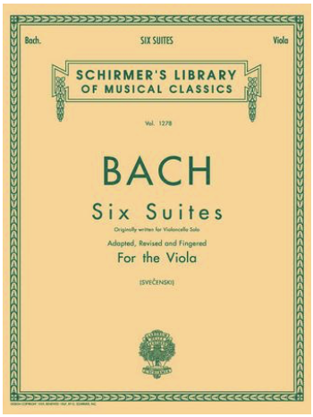 Bach: 6 Suites - Schirmer Library of Classics Volume 1278