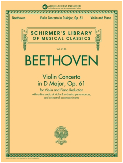 Beethoven: Violin Concerto in D Major, Op. 61 (violin and piano)