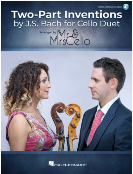 Bach (Mr & Mrs Cello): Two-Part Inventions by J.S. Bach for Cello Duet (two cellos) Hal Leonard
