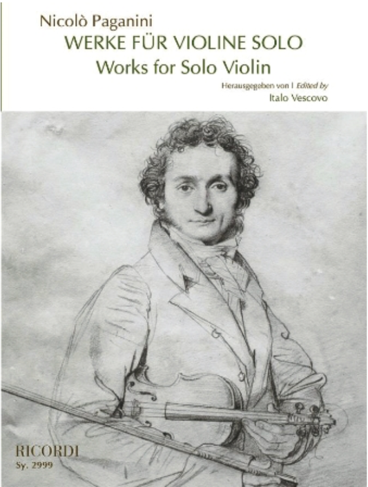 Paganini (Vescovo): Works for Solo Violin (violin) Ricordi