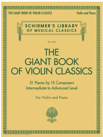 Schirmer: Giant Book of Violin Classics (violin, piano) SCHIRMER