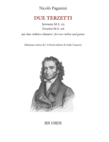 Paganini: Due Terzetti - Serenata 115, Terzetto 116 (two violins, guitar) Ricordi