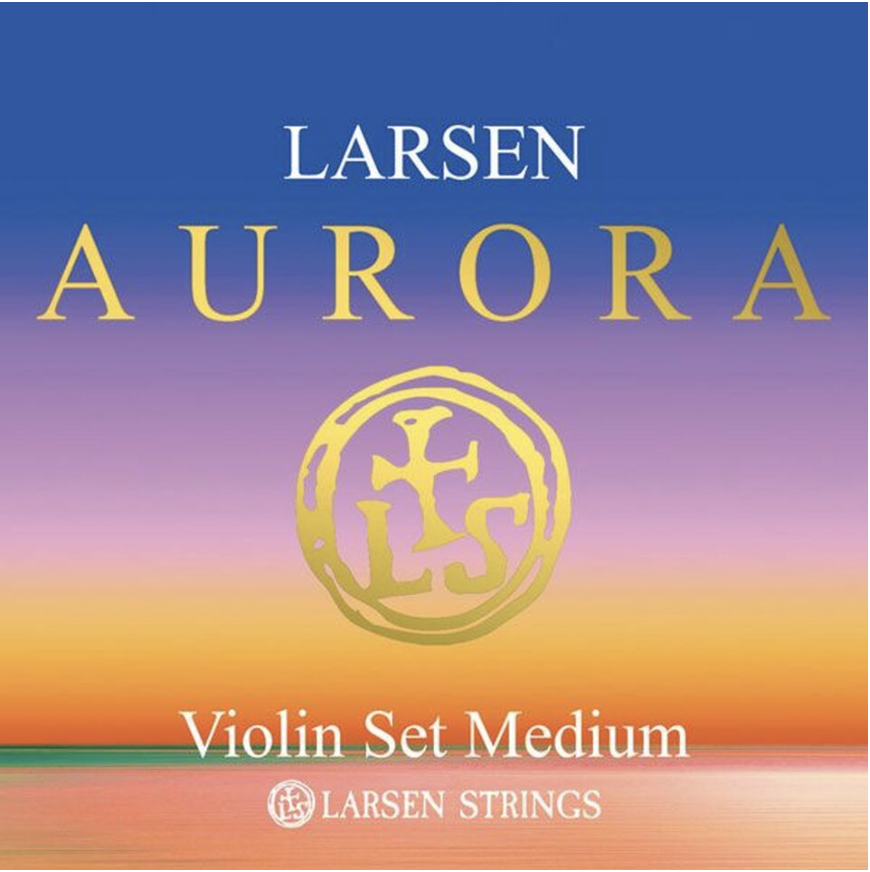 Larsen Aurora violin string, medium, set with aluminum D, Denmark