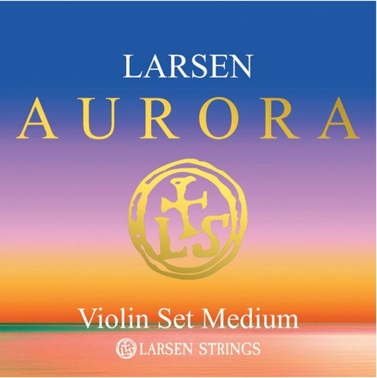 Larsen Aurora violin string, medium, set with aluminum D, Denmark