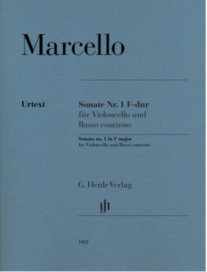 Marcello (Oppermann): Sonata No. 1 in F Major for Violoncello and Basso Continuo (cello and piano) henle