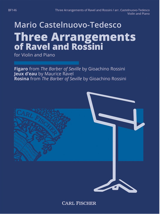 Castelnuovo-Tedesco :Three Arrangements (violin and piano) FISCHER