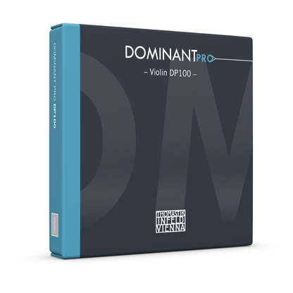 DOMINANT PRO violin string set, medium, tin-plated E, Silver D, by Thomastik-Infeld