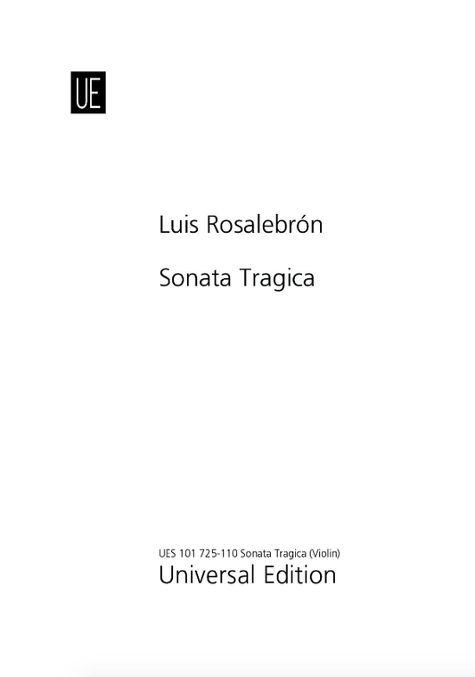 Rosalebron: Sonata Tragica for violin and piano (violin) UNIVERSAL