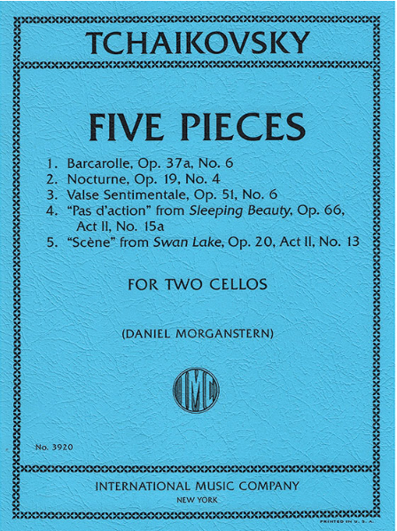 Tchaikovsky (Morganstern): Five Pieces (two cellos) IMC